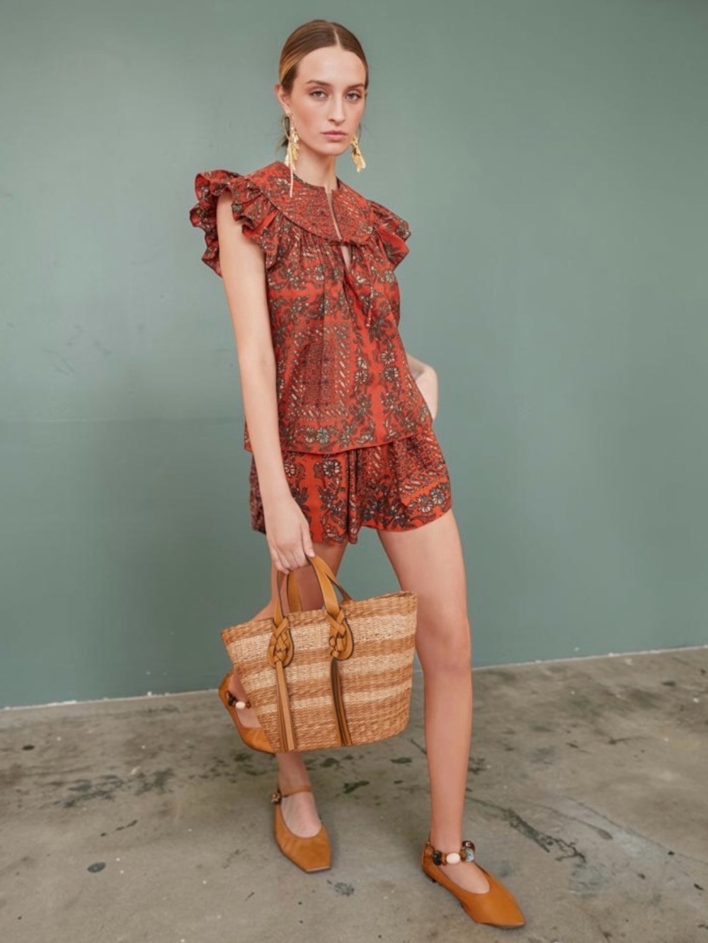 Ulla Johnson Kosta Top & Short Set